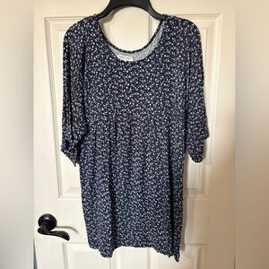 Green Coast Blue & White Floral Dress